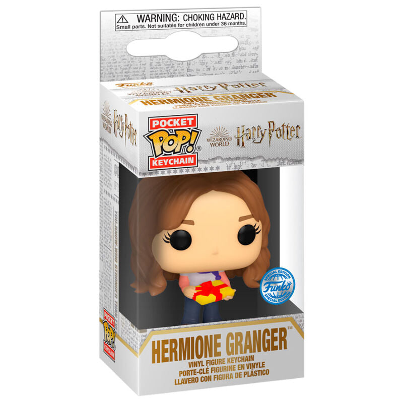 Llavero Pocket POP Harry Potter Holiday Hermione Exclusive Frikytopia