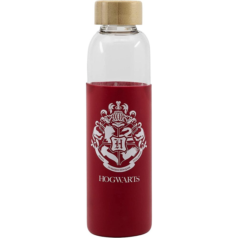 Botella Cristal Harry Potter Funda Silicona 585ml