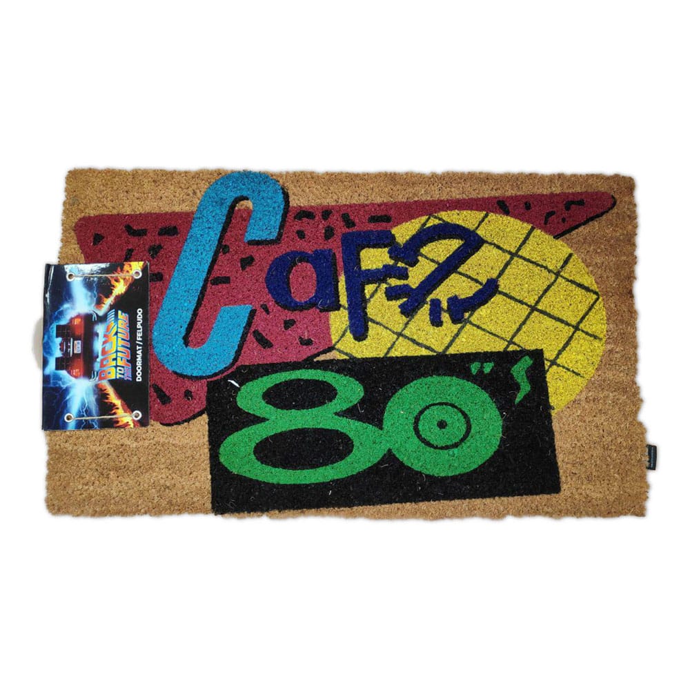 Felpudo Cafe 80 Regreso al Futuro Frikytopia