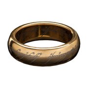 El Señor de los Anillos Anillo Único de Tungsteno (bañado en Oro) Talla 07