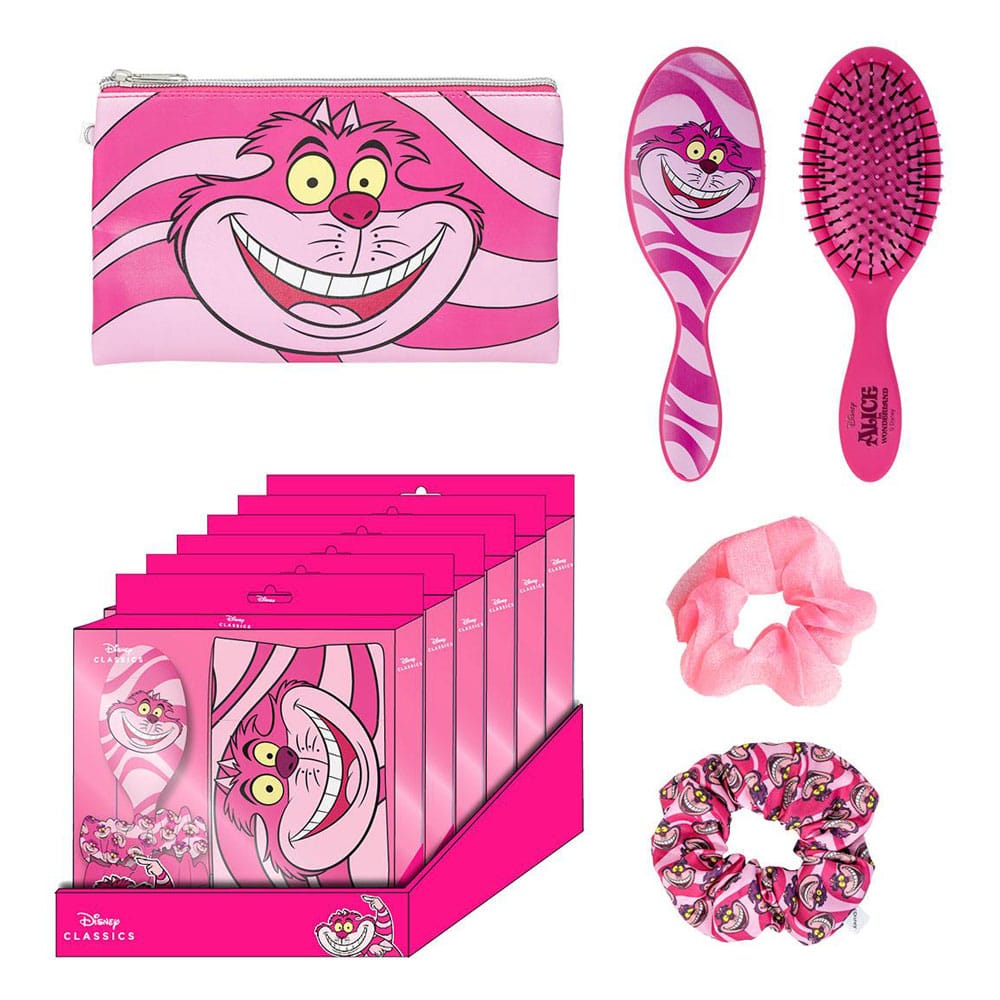 Disney Antes de Navidad Pack de 4 Necesers Alicia en el Pais de las Maravillas Gato de Cheshire