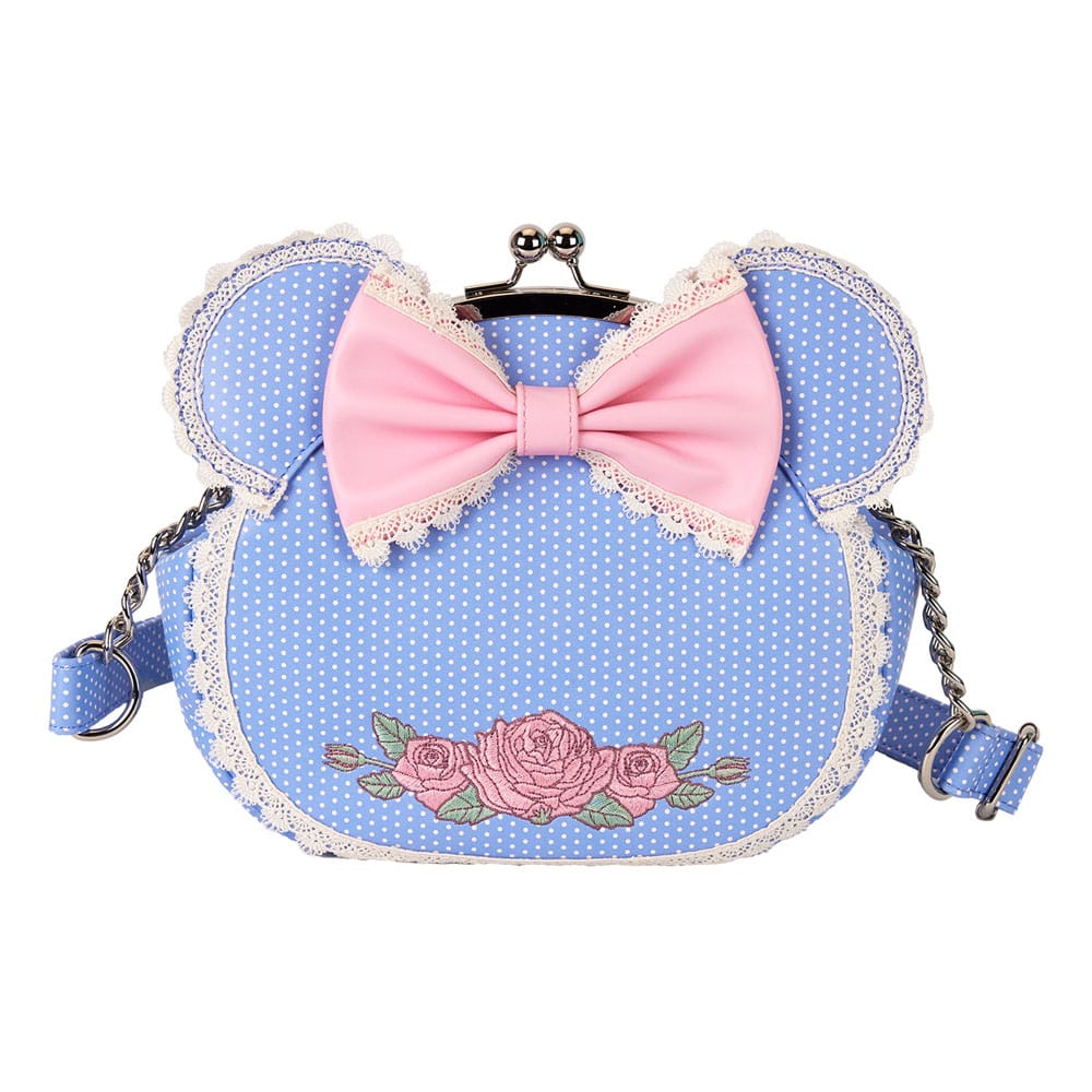 Disney By Loungefly Bandolera Minnie Floral And Lace Kisslock