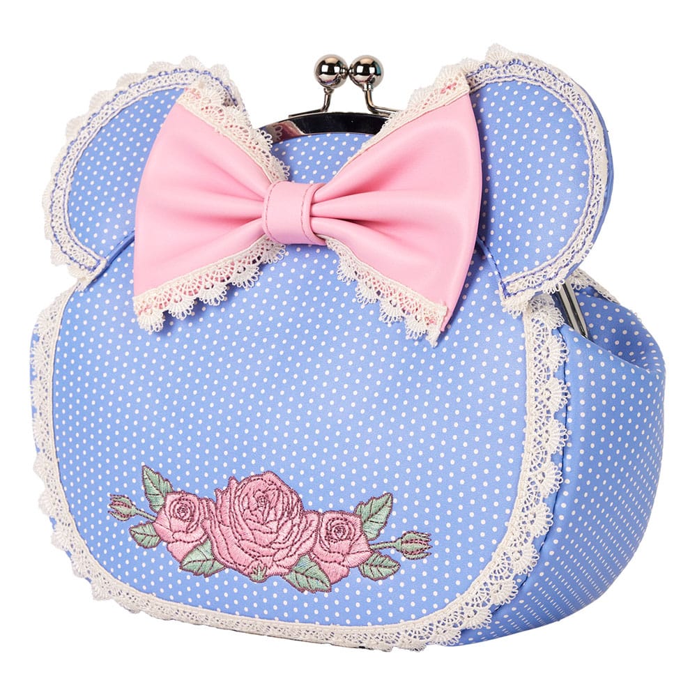 Disney By Loungefly Bandolera Minnie Floral And Lace Kisslock