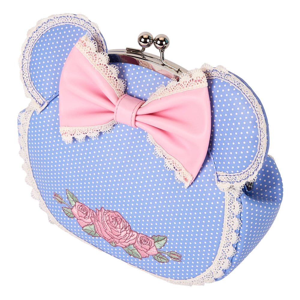 Disney By Loungefly Bandolera Minnie Floral And Lace Kisslock