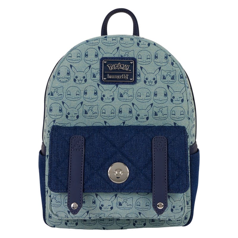 Pokemon By Loungefly Mochila Mini Faux Denim