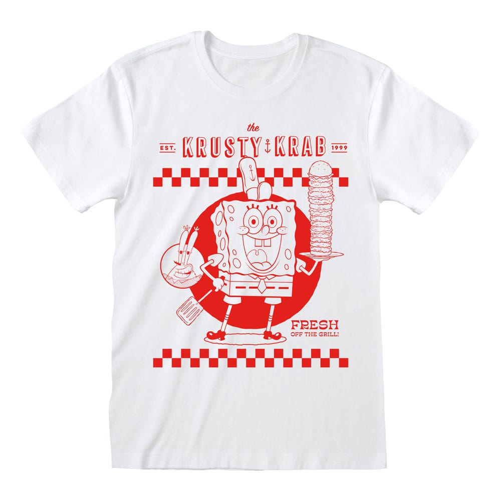 Bob Esponja Camiseta Krusty Krab White Talla XL