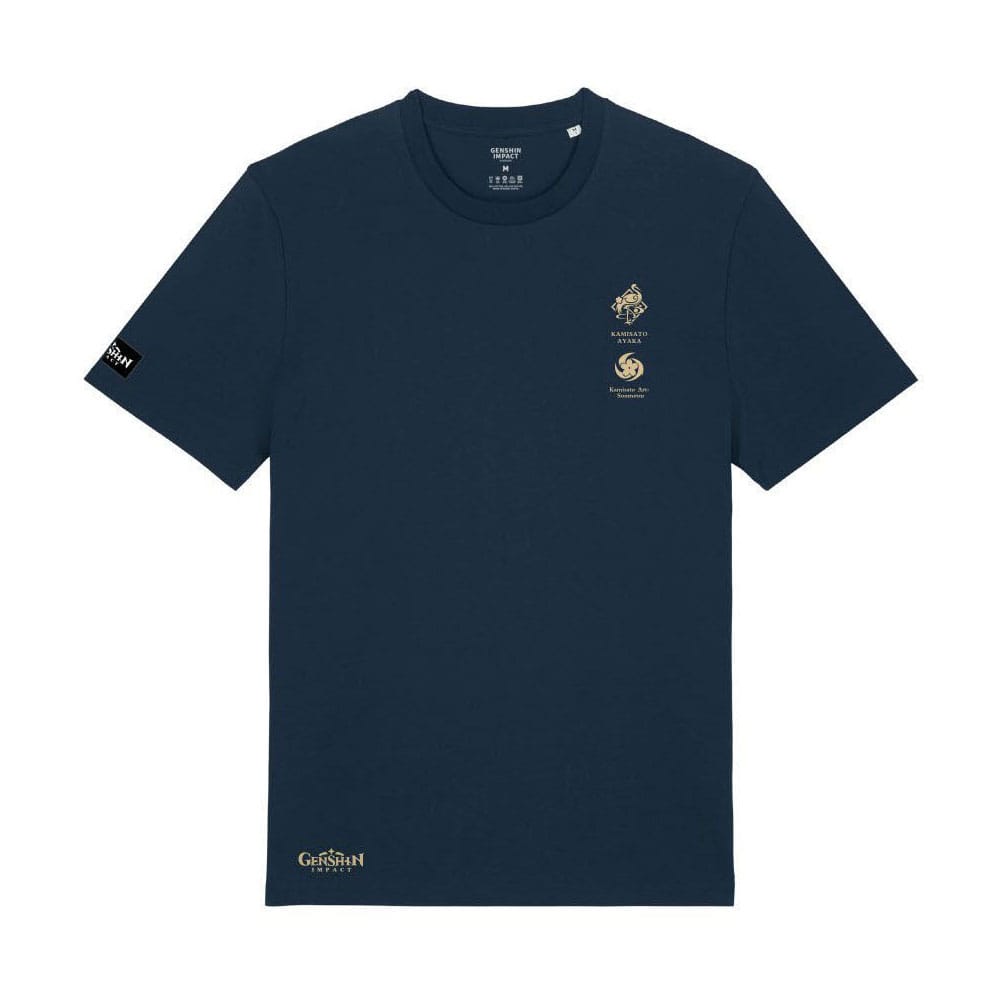 Genshin Impact Camiseta Kamisato Ayaka Frostlake Heron Talla XL