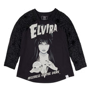 Elivira By Loungefly Tee Camiseta Unisex Shirred Raglan Talla S