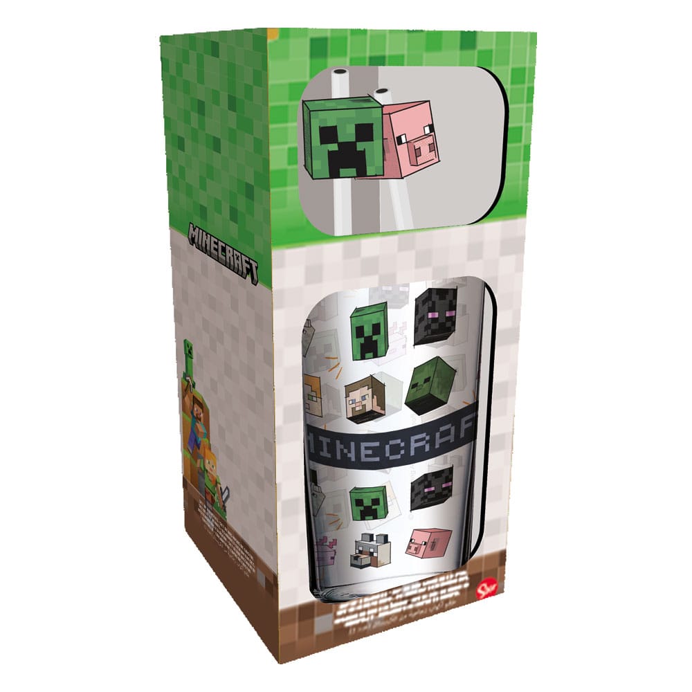 Minecraft Vaso Tumbler con Pajitas Characters 485 ml