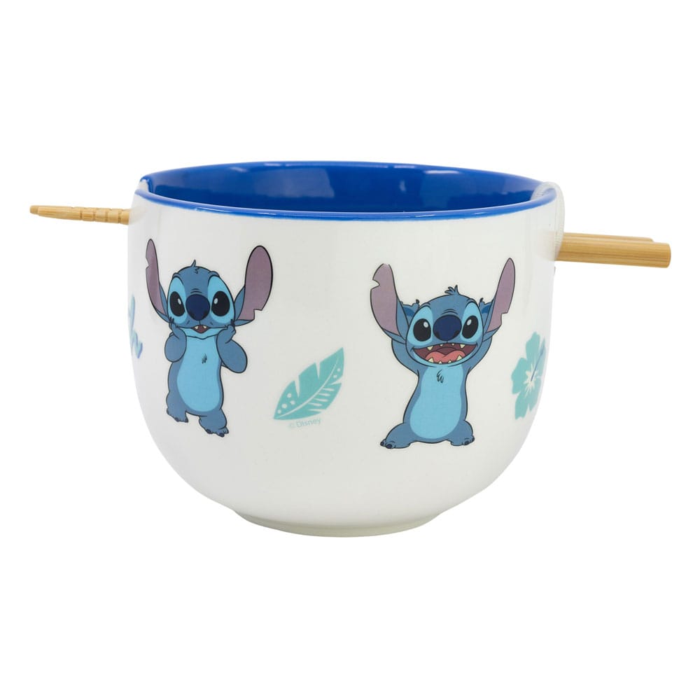 Lilo & Stitch Bol para Ramen con Palillos Stitch Frikytopia