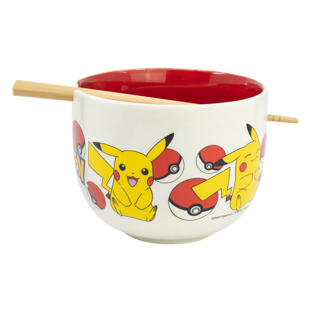 Pokémon Bol para Ramen con Palillos Face