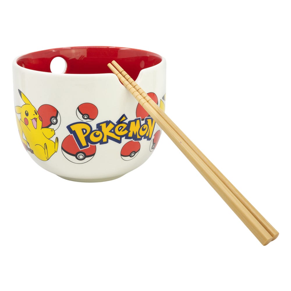 Pokémon Bol para Ramen con Palillos Face
