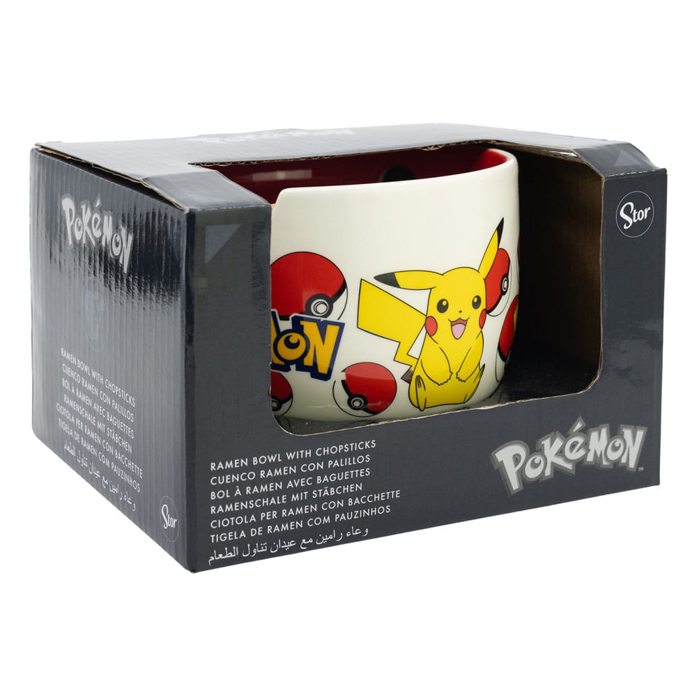 Pokémon Bol para Ramen con Palillos Face