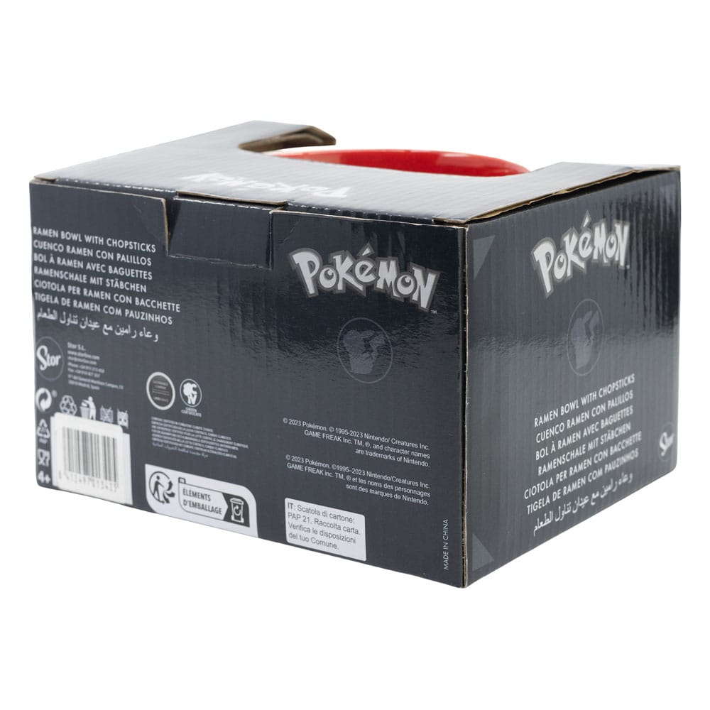 Pokémon Bol para Ramen con Palillos Face