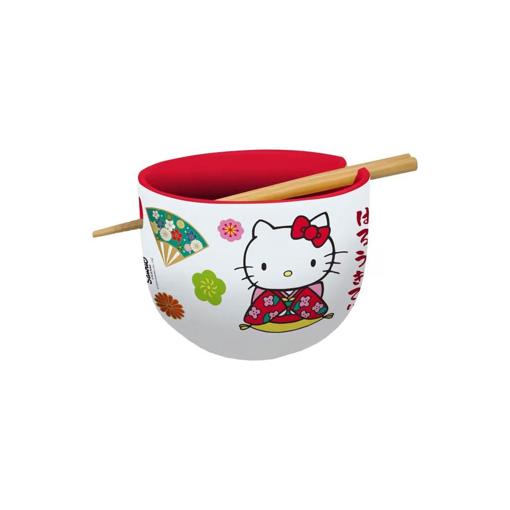 Sanrio Bol para Ramen con Palillos Hello Kitty Japan