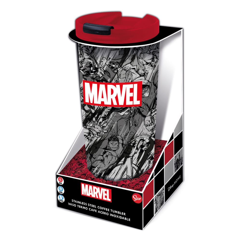 Marvel Termo de Viaje Acero Inoxidable Marvel Pattern Frikytopia