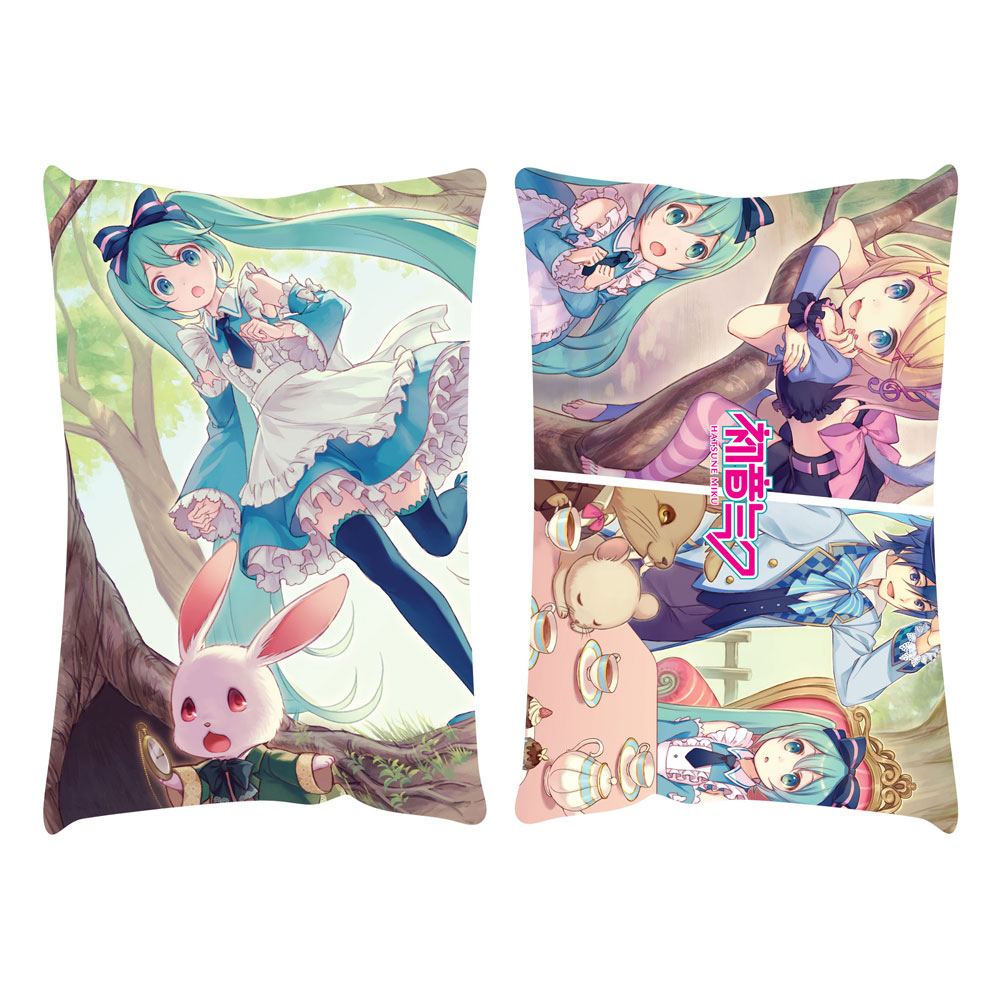 Hatsune Miku Almohada Miku In Wonderlan 50 x 35 cm