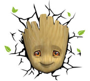 Marvel Comics Lámpara 3D LED Baby Groot Face 3D
