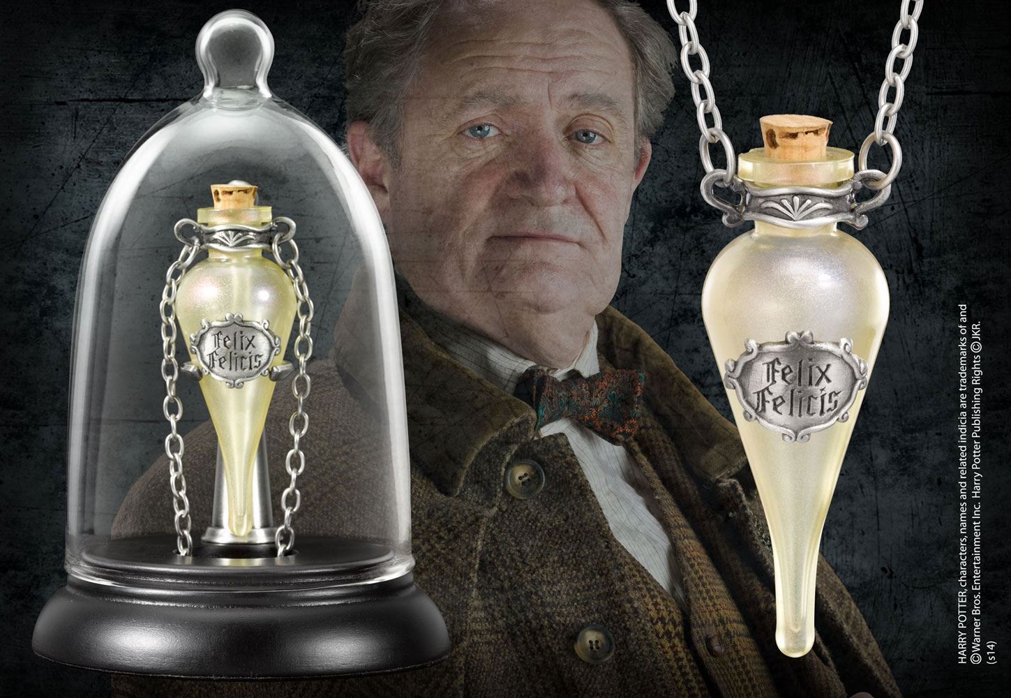 Harry Potter Colgante con Collar y Expositor Felix Felicis