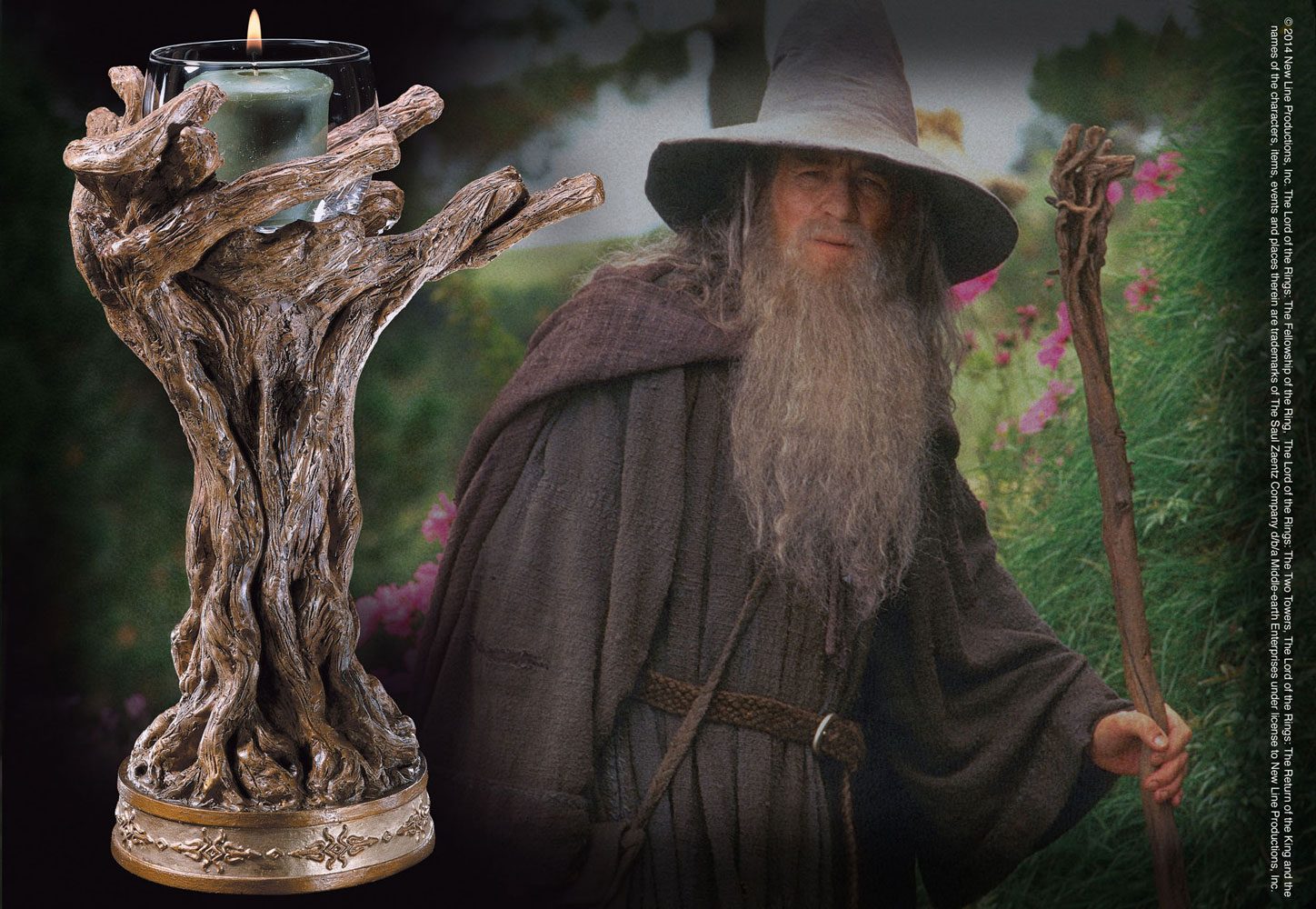 El Señor de los Anillos Candelero Gandalf el Gris 23 cm Frikytopia