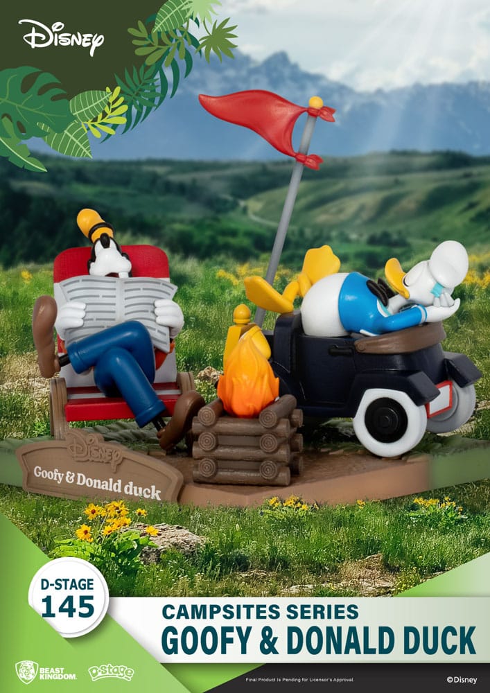 Disney Diorama PVC D-Stage Campsite Series Goofy & Donald Duck 10 cm