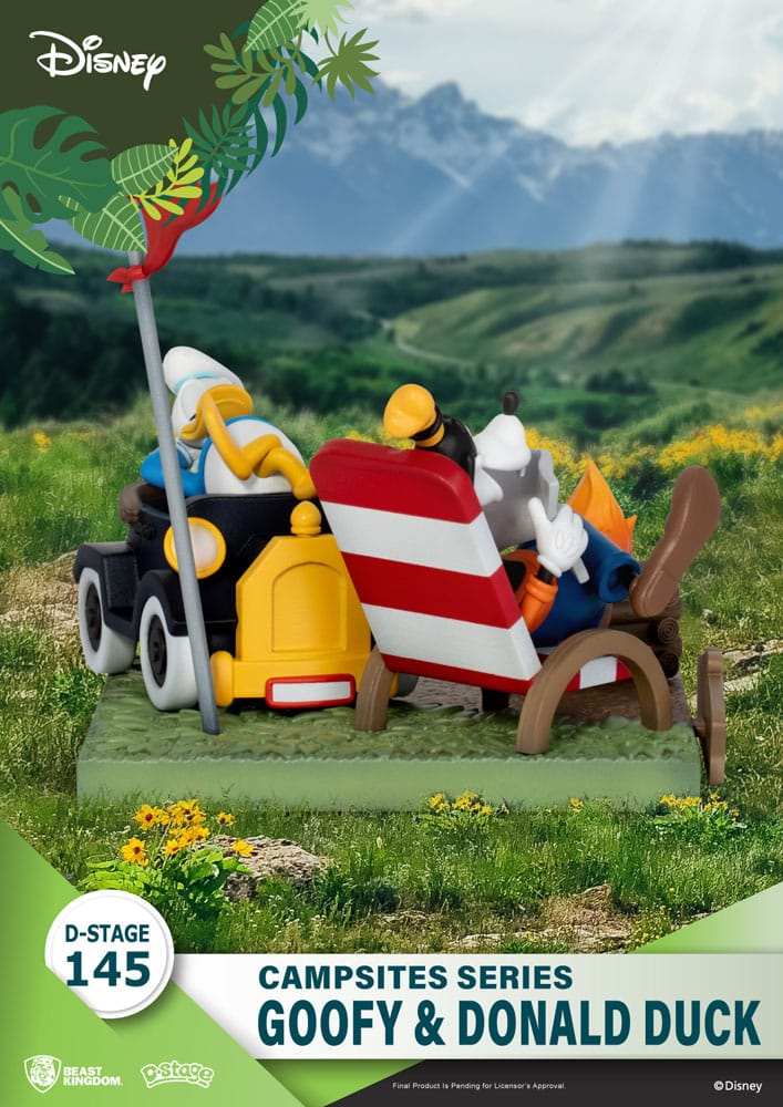 Disney Diorama PVC D-Stage Campsite Series Goofy & Donald Duck 10 cm