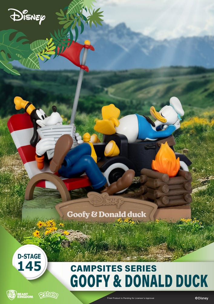 Disney Diorama PVC D-Stage Campsite Series Goofy & Donald Duck 10 cm Frikytopia