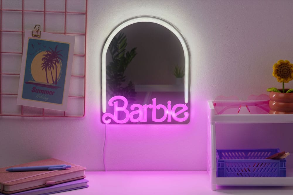 Espejo de Neón Led de Montaje en Pared Barbie