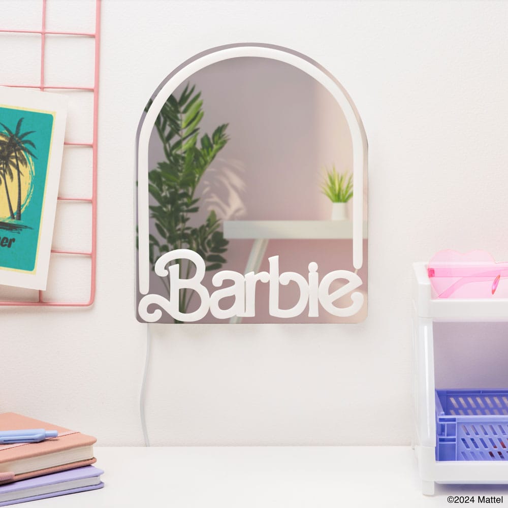 Espejo de Neón Led de Montaje en Pared Barbie