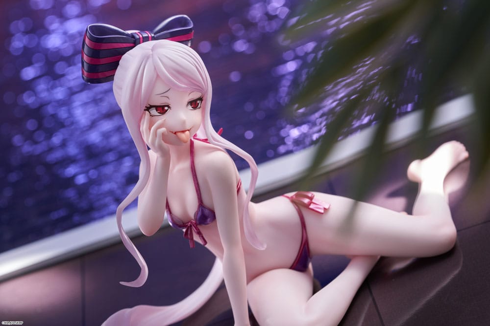 Overlord Estatua PVC Desktop Cute Figure Shalltear Swimsuit Ver. 13 cm