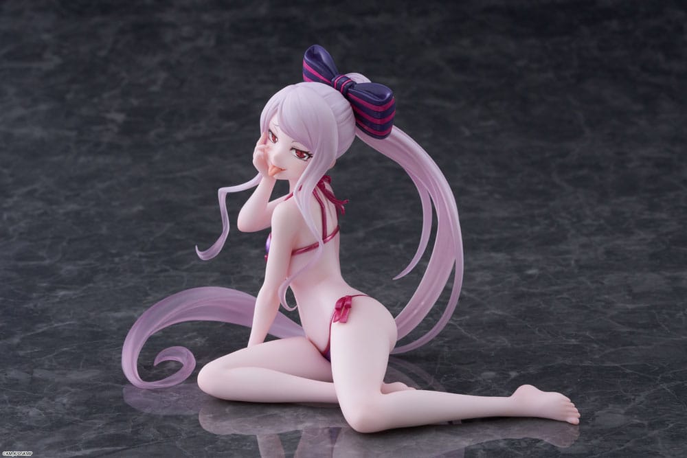Overlord Estatua PVC Desktop Cute Figure Shalltear Swimsuit Ver. 13 cm