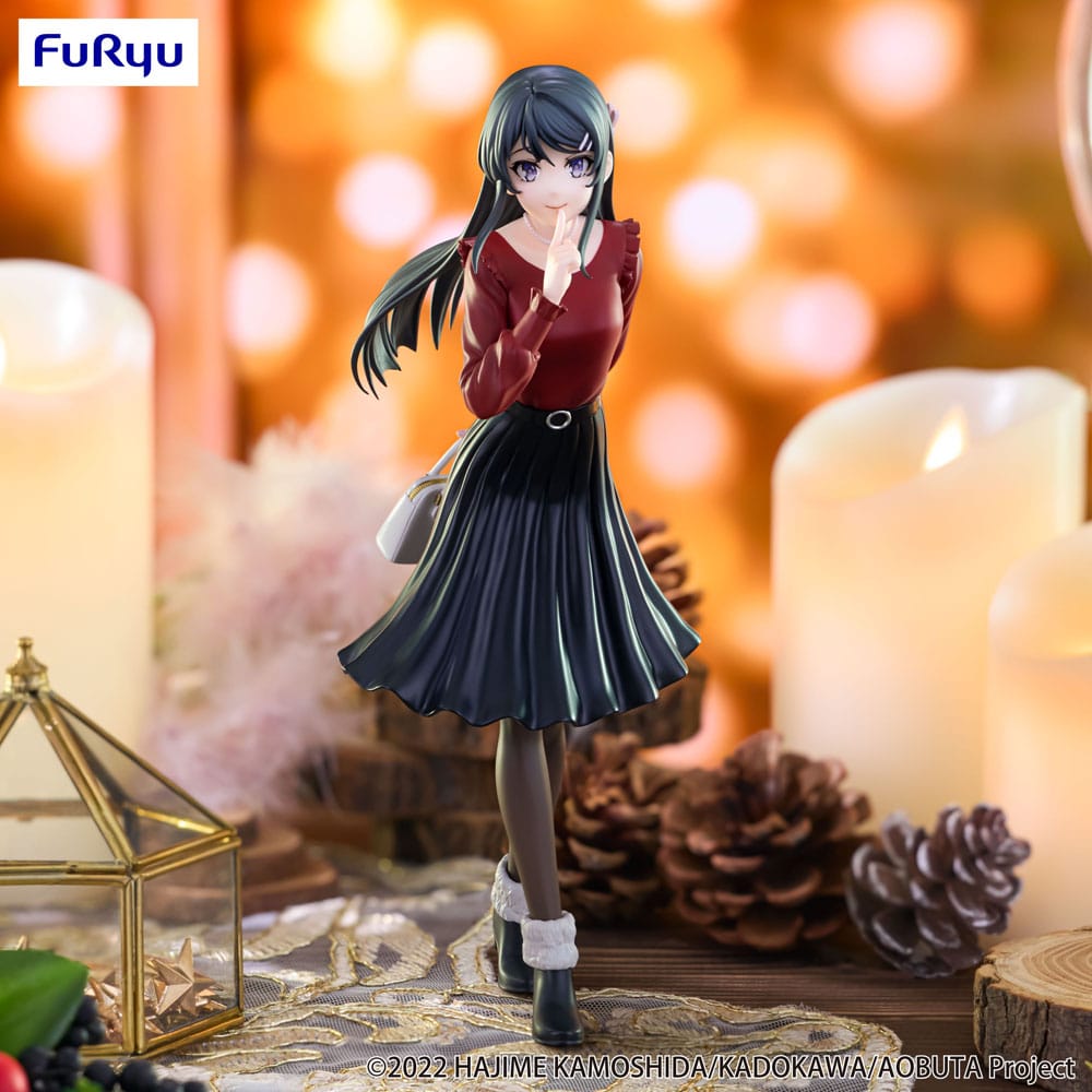 Rascal Does Not Dream Of Bunny Girl Senpai Trio-Try-iT Estatua PVC Mai Sakurajima Winter Outfit Ver. 21 cm