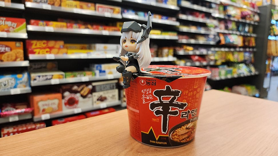 Goddess Of Victory: Nikke Estatua PVC Cup Noodle Holder Snow White 10 cm