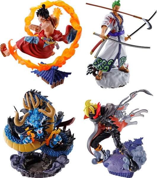One Piece Petitrama Estatua PVC Logbox Re Birth Wano Kuni Vol. 1 Set 9 cm