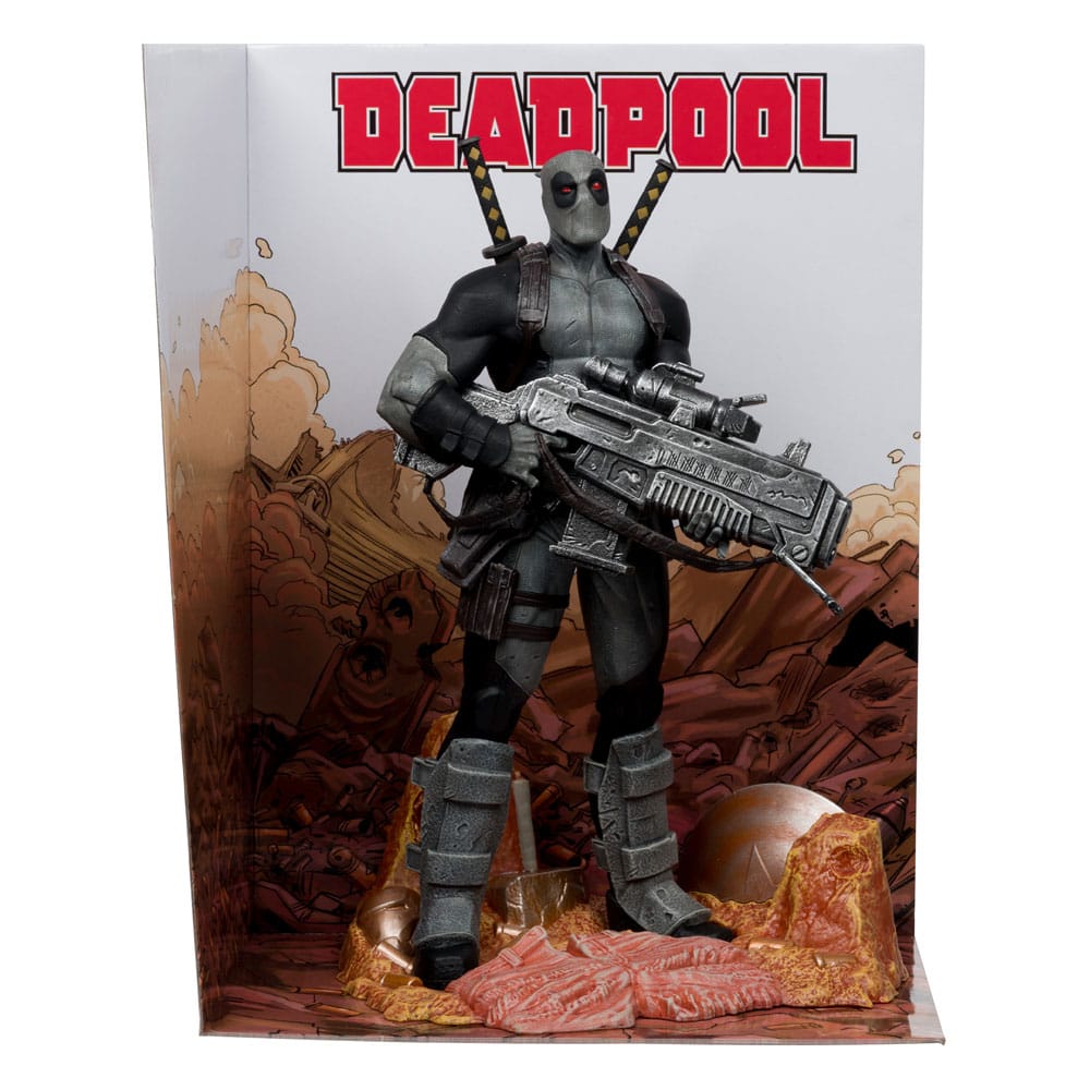 Marvel Collection Estatua PVC 1/6 Deadpool (Deadpool #1)(Grey Suit Chase) 27 cm