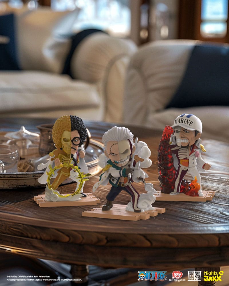 One Piece Freeny's Hidden Dissectables Marines Edition 4 Inch Vinyl Figure Blind Box Display (6)