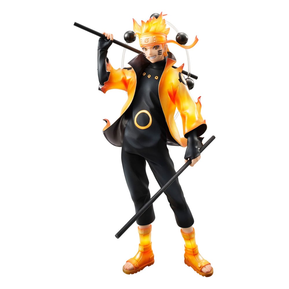 Naruto Shippuden Serie G.E.M. Estatua PVC Naruto Uzumaki Six Paths Sage Mode 15th Anniversary Ver. 22 cm Frikytopia