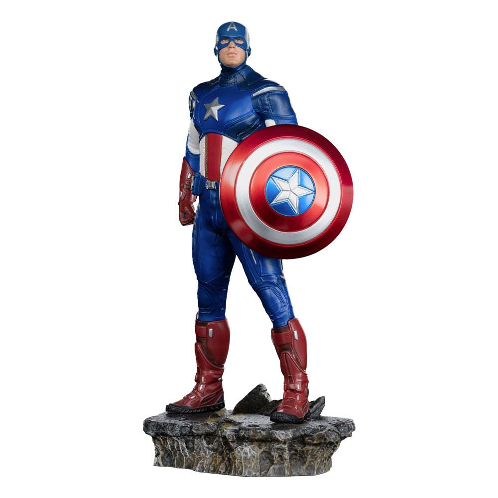 The Infinity Saga Estatua BDS Art Scale 1/10 Captain America Battle of NY 23 cm Frikytopia