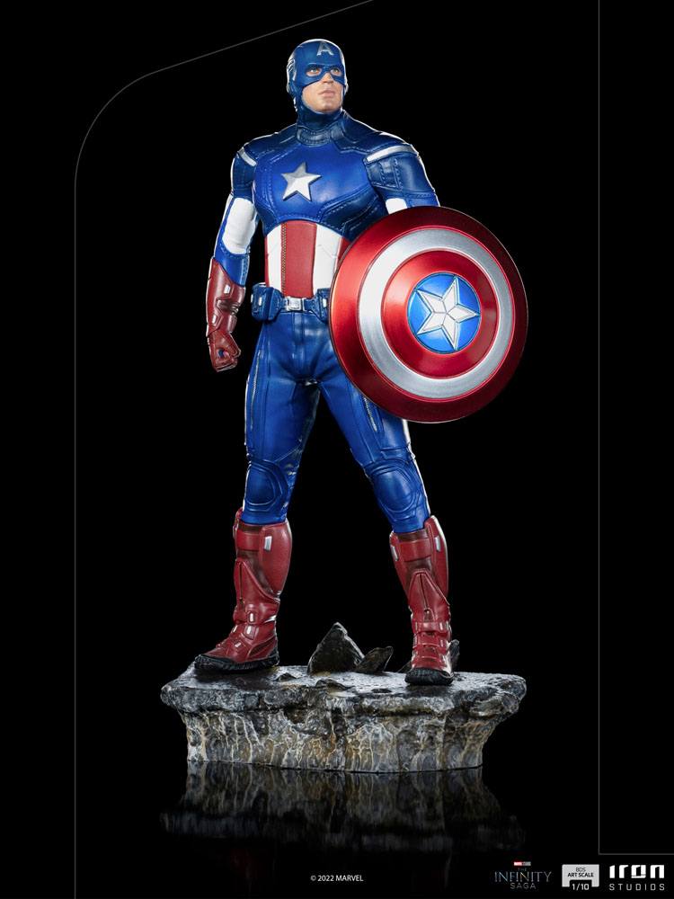 The Infinity Saga Estatua BDS Art Scale 1/10 Captain America Battle of NY 23 cm