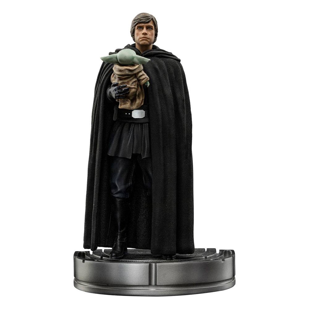 Star Wars The Mandalorian Estatua 1/10 Art Scale Luke Skywalker y Grogu 21 cm Frikytopia