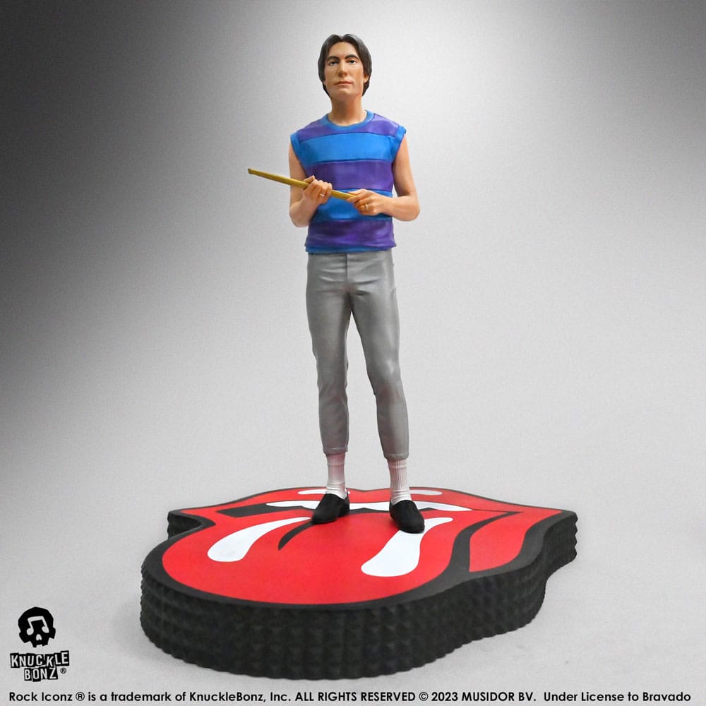 The Rolling Stones Estatua Rock Iconz Charlie Watts (Tattoo You Tour 1981) 22 cm Frikytopia