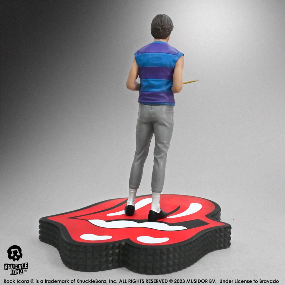 The Rolling Stones Estatua Rock Iconz Charlie Watts (Tattoo You Tour 1981) 22 cm
