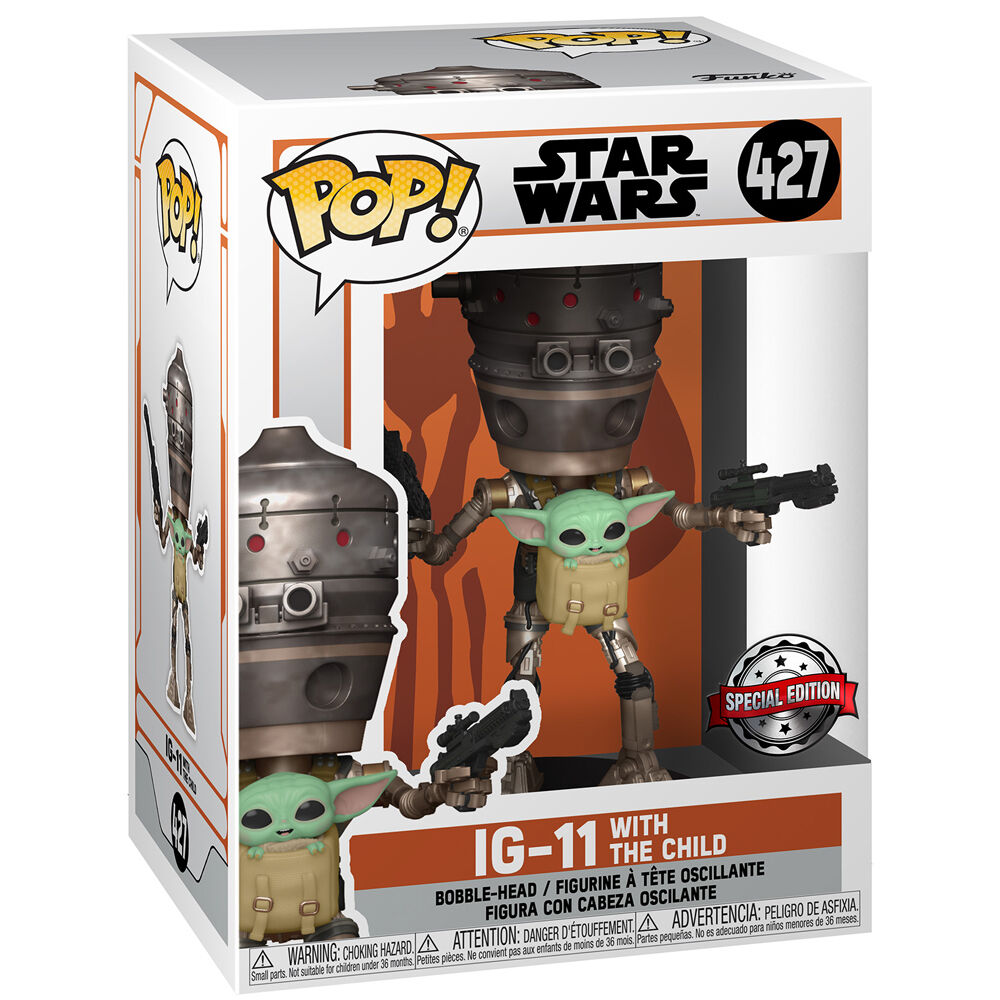 Set Figura POP Tee Star Wars Mandalorian Grogu Talla S