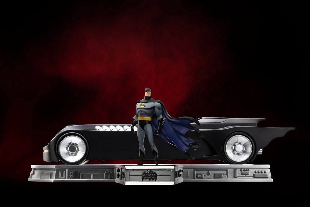 Batman The Animated Series (1992) Set Art Scale 1/10 Deluxe Batman and Batmobile 24 cm