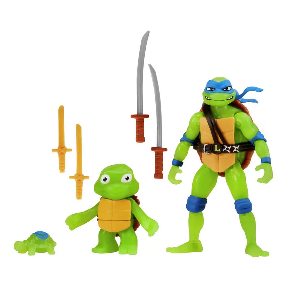Ninja Turtles: Caos Mutante Pack de 3 Figuras Leonardo Evolution 10 cm Frikytopia