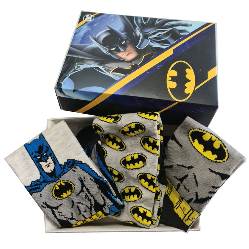 Set 3 Calcetines Batman DC Comics Adulto Surtido
