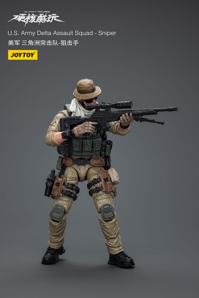 Hardcore Coldplay Figura 1/18 U.S. Army Delta Assault Squad Sniper 11 cm