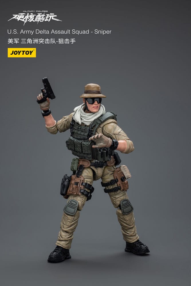 Hardcore Coldplay Figura 1/18 U.S. Army Delta Assault Squad Sniper 11 cm