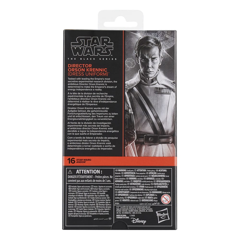 Star Wars: Andor Black Series Figura Director Orson Krennic (Dress Uniform) 15 cm