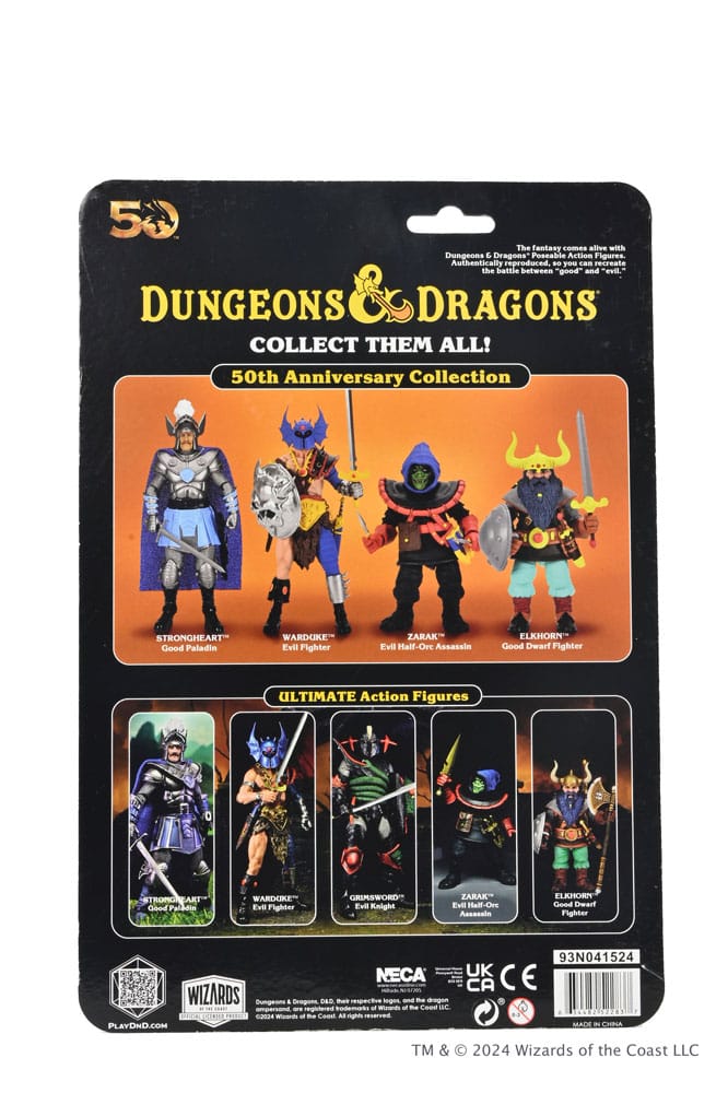 Dungeons And Dragons Figura 50th Anniversary Zarak On Blister Card 18 cm